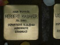 Stolperstein für Herbert Kabaker Foto:Initiative Stolpersteine Charlottenburg-Wilmersdorf