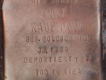 Stolperstein für Anna Kaufmann