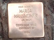 Stolperstein für Marga Mannheimer