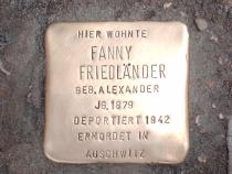 Stolperstein für Fanny Friedländer