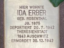 Stolperstein Ida Erber © Koordinierungsstelle Stolpersteine Berlin