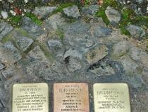 Stolpersteine von Simon Braun, Edith Braun und Marianne Brach, Foto: A. Oertel