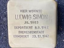Stolperstein für Ludwig Simon © Chr. Scheidemann