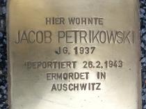Stolperstein Jacob Petrikowski © Koordinierungsstelle Stolpersteine Berlin