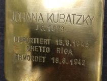 Stolperstein Johana Kubatzky © Initiative