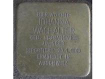 Stolperstein Johanna Waghalter, Foto: H. J. Hupka