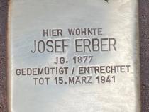 Stolperstein Josef Erber © Koordinierungsstelle Stolpersteine Berlin