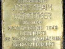 Stolperstein für Josef Weinberger © H.-J. Hupka