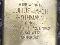 Stolperstein Julius Jakob Rothmann © Initiative
