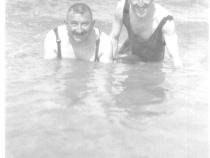 Martin Mendelsohn (links) mit seinem Neffen Siegbert Goldstein