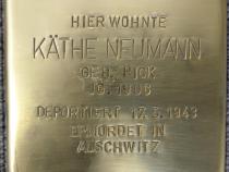 Stolperstein Käthe Neumann © Koordinierungsstelle Stolpersteine Berlin