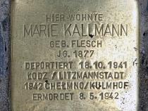 Stolperstein für Marie Kallmann