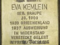 Stolperstein für Eva Kemlein, Foto: Stolpersteine-Initiative CW, H.j. Hupka, 201515