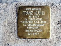 Stolperstein für Franz Klühs. Copyright: MTS