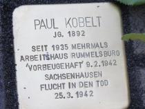 Stolperstein Paul Kobelt © Koordinierungsstelle Stolpersteine