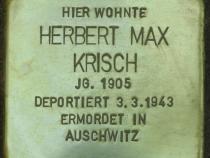 Stolperstein Herbert Max Kirsch Bild: Stolpersteine-Initiative CW, Hupka
