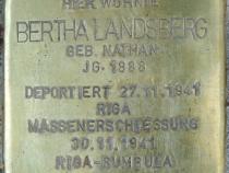 Stolperstein für Hertha Landsberg © Stolpersteine-Initiative CW, Hupka