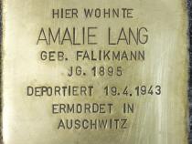 Stolperstein Amalie Lang Bild: Stolpersteine-Initiative CW, Hupka