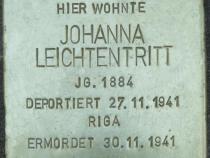 Stolperstein Johanna Leichtentritt Bild: Stolpersteine-Initiative CW, Hupka