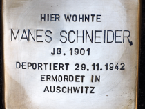 Stolperstein für Manes Schneider (© Bernd Surk)