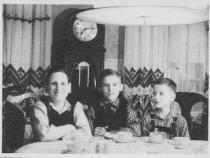 Manfred Reiss und Schulfreunde Alfred Neumann und Wolfgang Rutschow