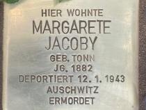 Stolperstein Margarete Jacoby © Koordinierungsstelle Stolpersteine Berlin