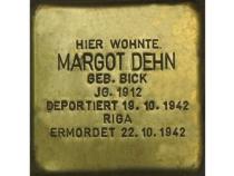 Stolperstein Margot Dehn © H. J. Hupka
