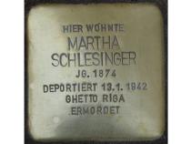 Martha Schlesinger © Stolpersteininitiative, H.J. Hupka