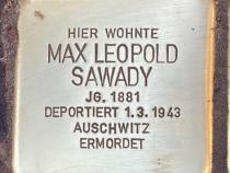 Stolperstein Max Sawady © Koordinierungsstelle Stolpersteine Berlin