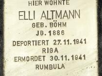 Stolperstein Elli Altmann, Foto:H.-J. Hupka, 2014
