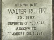 Stolperstein Walter Ruttin, Foto:H.-J. Hupka, 2014