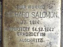 Stolperstein für Richard Salomon, Foto: Stolpersteine-Initiative CW, Hupka