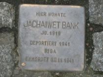Stolperstein für Jachaiwet Bank. Copyright: MTS