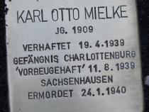 Stolperstein Karl Otto Mielke © Koordinierungsstelle Stolpersteine