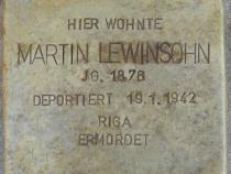 Stolperstein Martin Lewinsohn (Bild: Stolperstein-Initiative CW, Hupka)