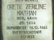 Stolperstein Grete Zerline Nathan Bild: Stolpersteine-Initiative CW, Hupka