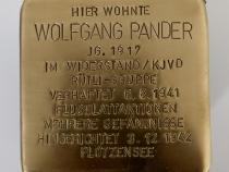 Stolperstein Wolfgang Pander © Koordinierungsstelle Stolpersteine Berlin