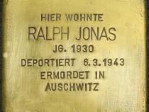 Stolperstein Ralph Jonas © Stolpersteine-Initiative CW, Hupka