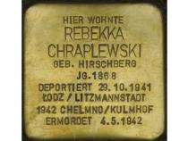 Stolperstein Rebekka Chraplewski © H. J. Hupka