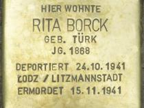 Stolperstein Rita Borck Bild: Stolpersteine-Initiative CW, Hupka