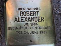 Stolperstein Robert Alexander © S. Davids