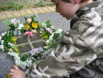Stolpersteine für David, Cecilie, Edith und Hildegard Robinski.
