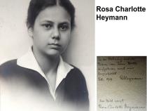 Rosa Charlotte Heymann Bild: Privatarchiv