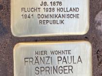 Stolpersteine Fränzi und Rosa Springer © Koordinierungsstelle Stolpersteine Berlin