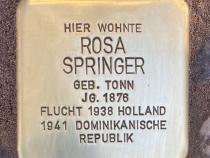 Stolperstein Rosa Springer © Koordinierungsstelle Stolpersteine Berlin