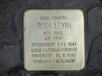 Stolperstein für Rosa Levin, Foto Stolpersteine-Initiative CW, Siebold