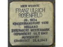 Stolperstein Franz Ulrich Rosenfeld Bild: Stolpersteine-Initiative CW, Hupka