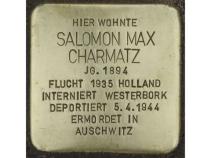 Stolperstein Salomon Max Charmatz © H.J. Hupka