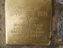 Stolperstein Sara Meerfisch, Foto: Initiative