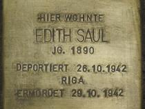 Stolperstein Edith Saul Bild: Stolpersteine-Initiative CW, Hupka